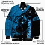 custom carolina panthers fishing rod black jacket best selling