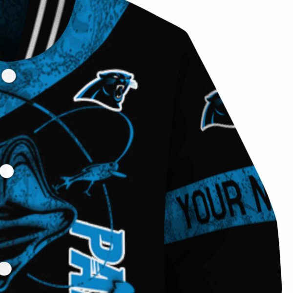 custom carolina panthers fishing rod black jacket premium grade