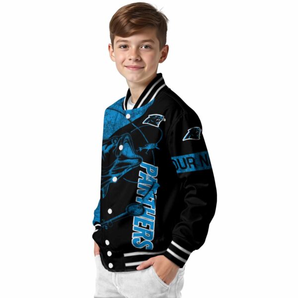 custom carolina panthers fishing rod black jacket trendy