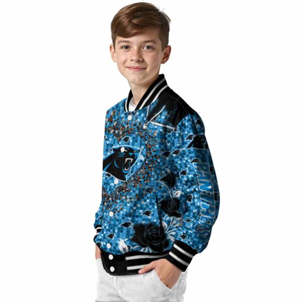 custom carolina panthers heart explosion blue jacket trendy