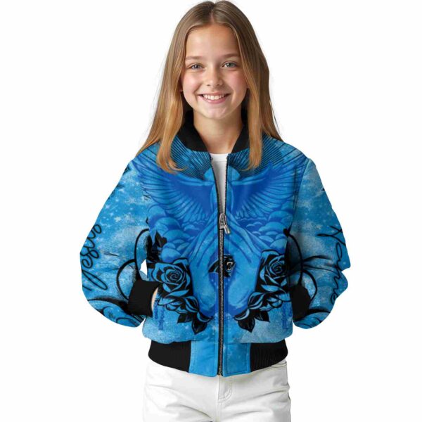 custom carolina panthers praying hands blue jacket top rated