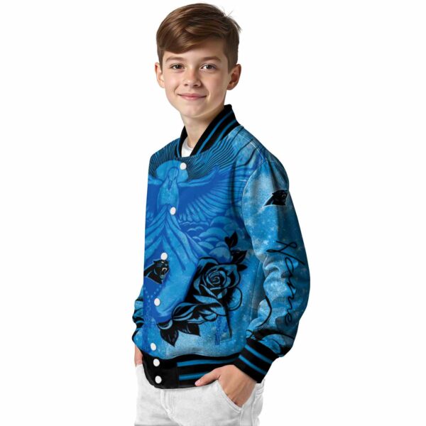 custom carolina panthers praying hands blue jacket trendy