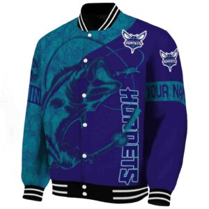 custom charlotte hornets fishing rod purple jacket best selling