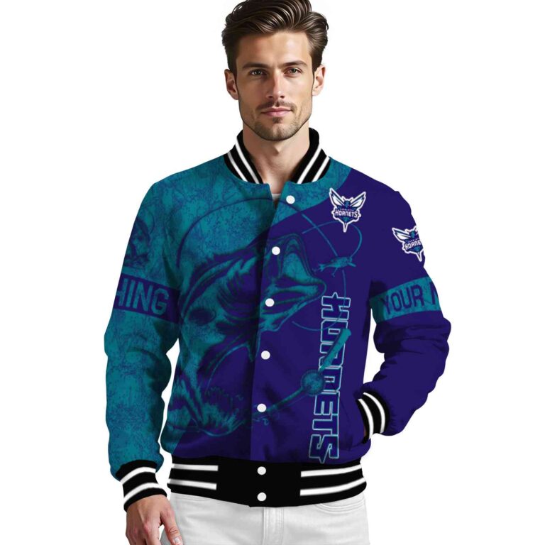 custom charlotte hornets fishing rod purple jacket high quality