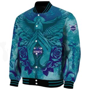 custom charlotte hornets praying hands teal jacket best selling