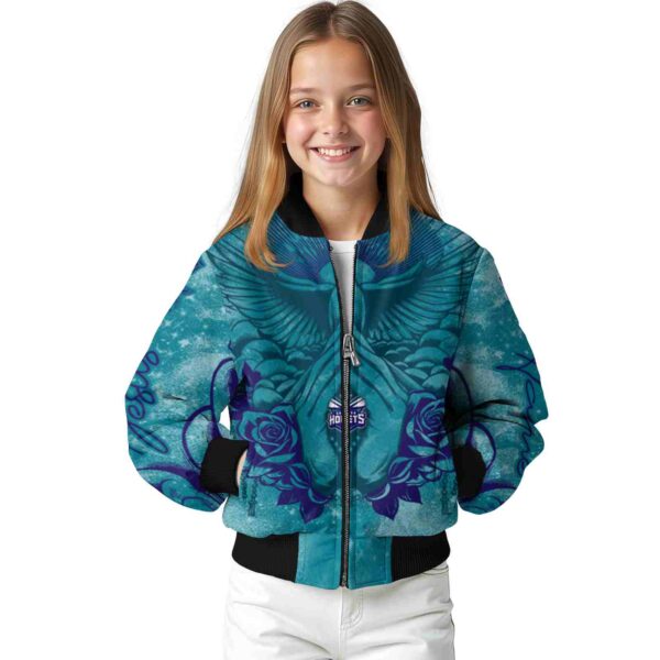 custom charlotte hornets praying hands teal jacket top rated