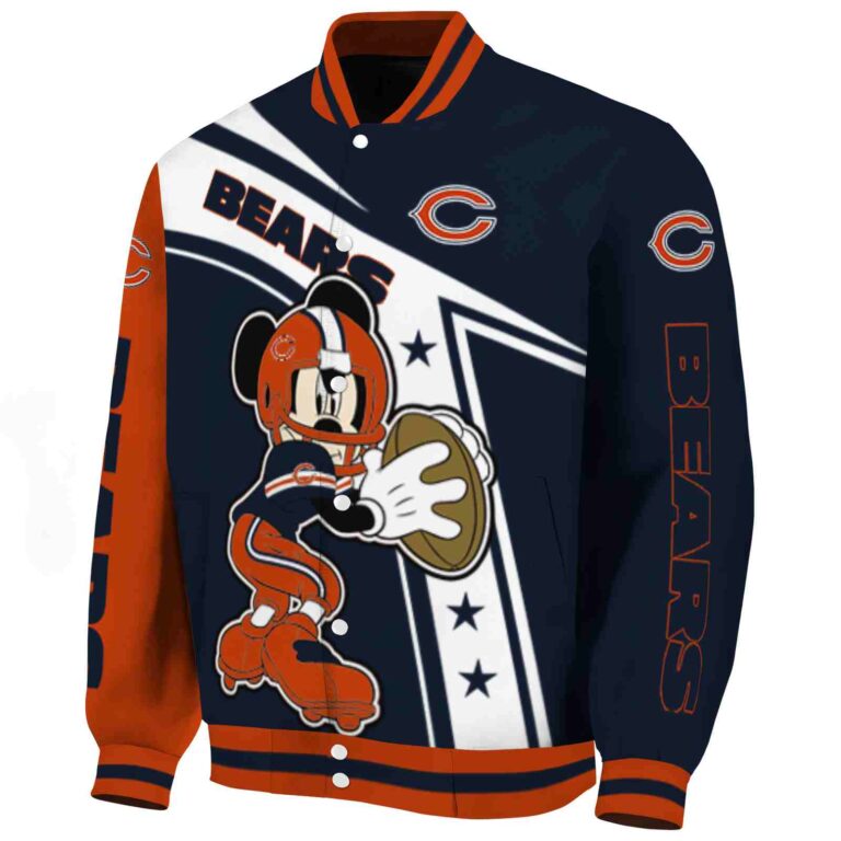 custom chicago bears mickey football blue white jacket best selling