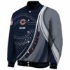 custom chicago bears wave patterns blue jacket best selling