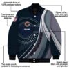 custom chicago bears wave patterns blue jacket new arrival