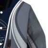 custom chicago bears wave patterns blue jacket premium grade