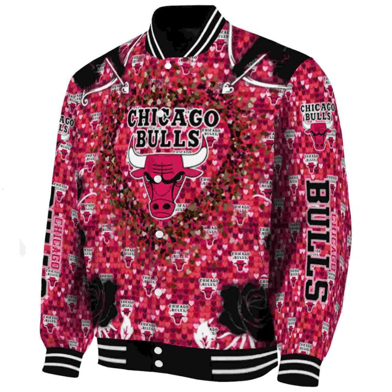 custom chicago bulls heart explosion red jacket best selling