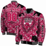 custom chicago bulls heart explosion red jacket best selling