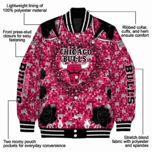 custom chicago bulls heart explosion red jacket new arrival