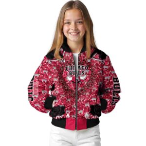 custom chicago bulls heart explosion red jacket top rated