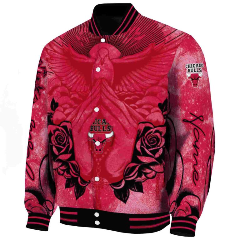 custom chicago bulls praying hands red jacket best selling