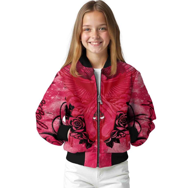 custom chicago bulls praying hands red jacket top rated