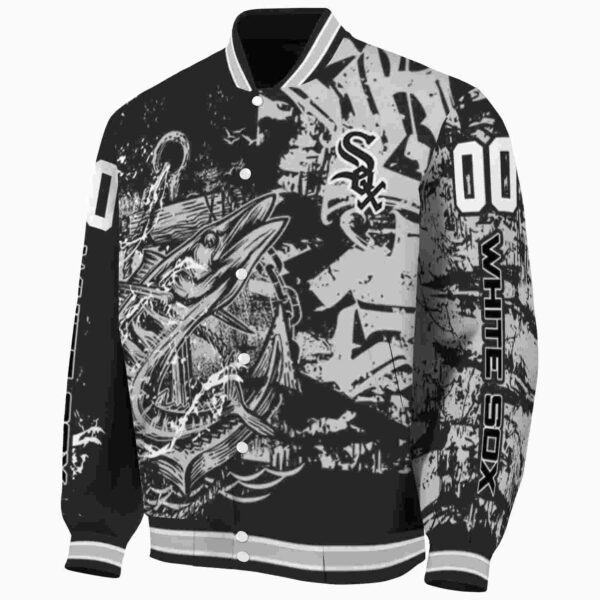 custom chicago white sox fishing art black jacket best selling