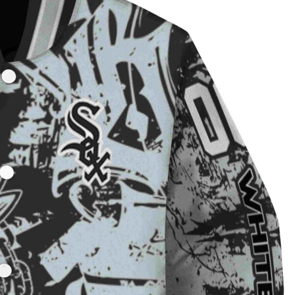 custom chicago white sox fishing art black jacket premium grade