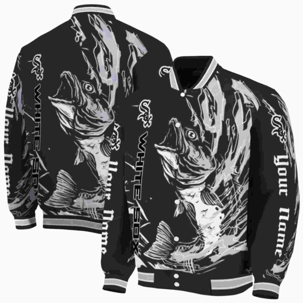 custom chicago white sox fishing passion black white jacket fashion forward