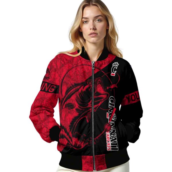 custom cincinnati bearcats fishing rod black jacket latest model