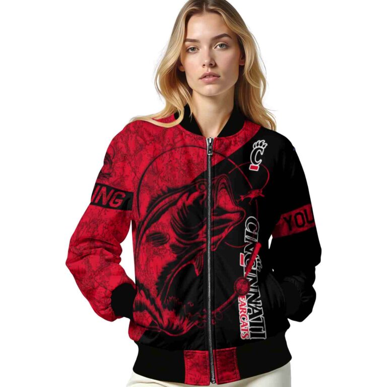 custom cincinnati bearcats fishing rod black jacket latest model