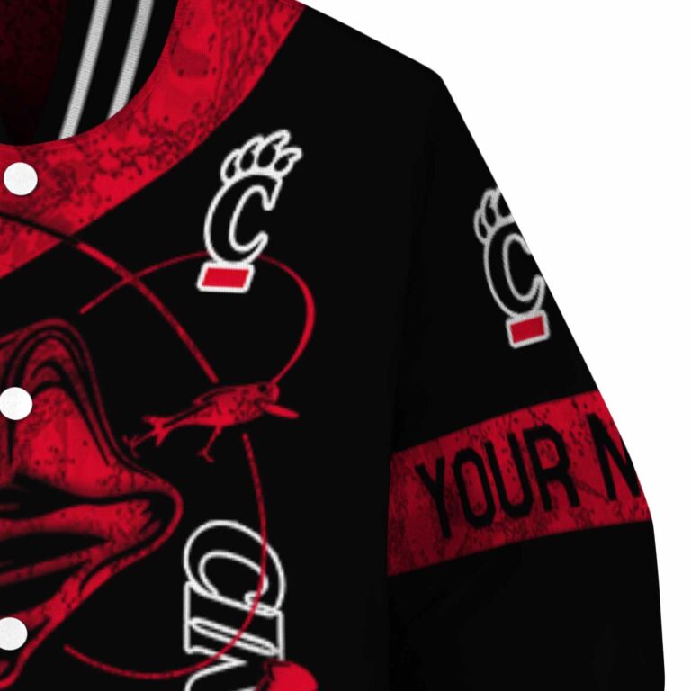 custom cincinnati bearcats fishing rod black jacket premium grade