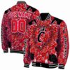 custom cincinnati bearcats heart explosion red jacket fashion forward