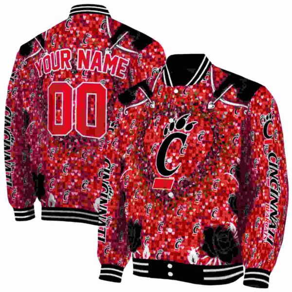 custom cincinnati bearcats heart explosion red jacket fashion forward