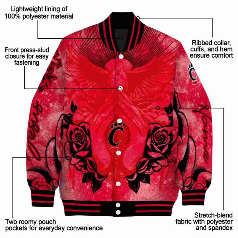 custom cincinnati bearcats praying hands red jacket new arrival