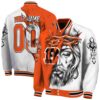 custom cincinnati bengals jesus tears orange white jacket fashion forward