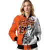 custom cincinnati bengals jesus tears orange white jacket latest model