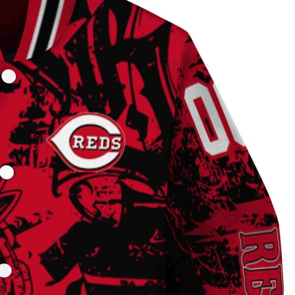 custom cincinnati reds fishing art red jacket premium grade