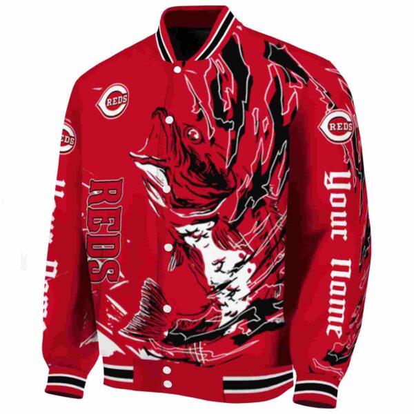 custom cincinnati reds fishing passion red white jacket best selling