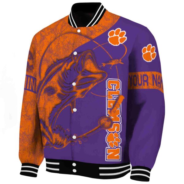custom clemson tigers fishing rod purple jacket best selling