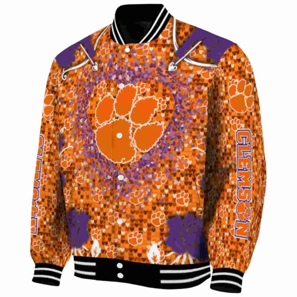 custom clemson tigers heart explosion orange jacket best selling