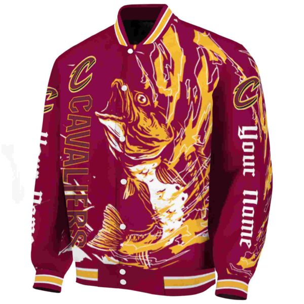 custom cleveland cavaliers fishing passion wine white jacket best selling