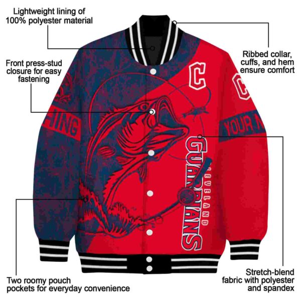 custom cleveland guardians fishing rod red jacket new arrival