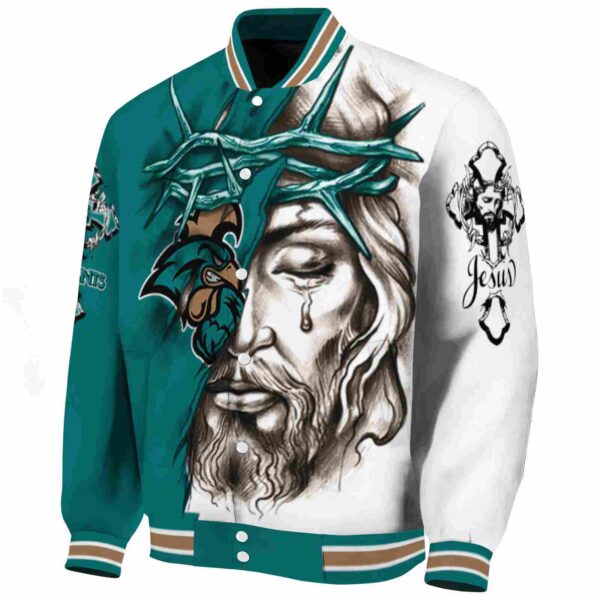 custom coastal carolina chanticleers jesus tears green white jacket best selling