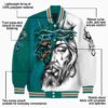 custom coastal carolina chanticleers jesus tears green white jacket new arrival