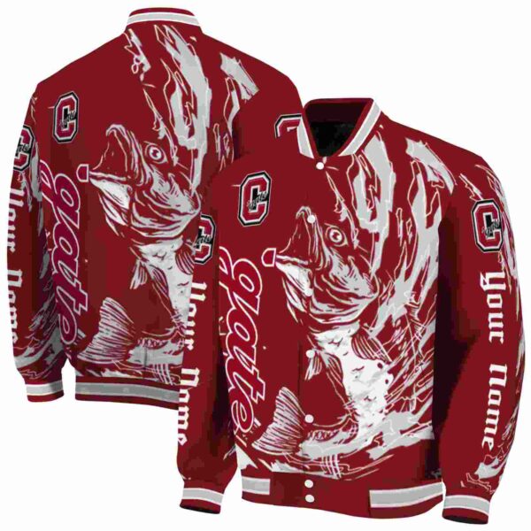 custom colgate raiders fishing passion maroon white jacket fashion forward