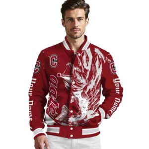 custom colgate raiders fishing passion maroon white jacket high quality