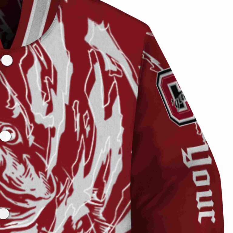 custom colgate raiders fishing passion maroon white jacket premium grade