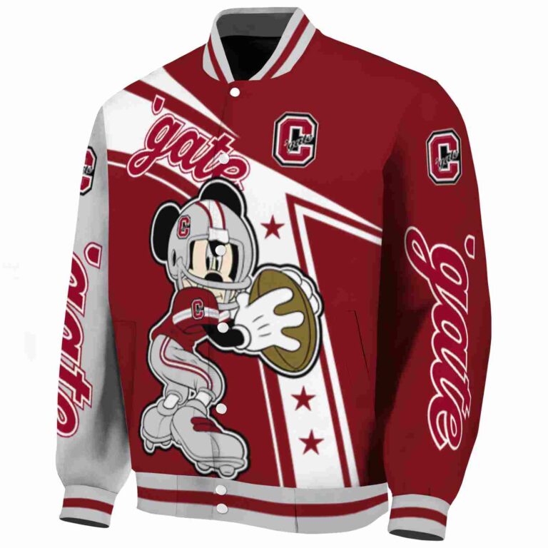 custom colgate raiders mickey football maroon white jacket best selling