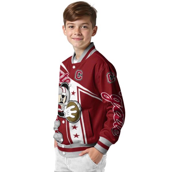 custom colgate raiders mickey football maroon white jacket trendy
