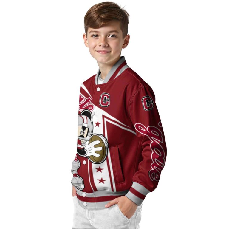 custom colgate raiders mickey football maroon white jacket trendy