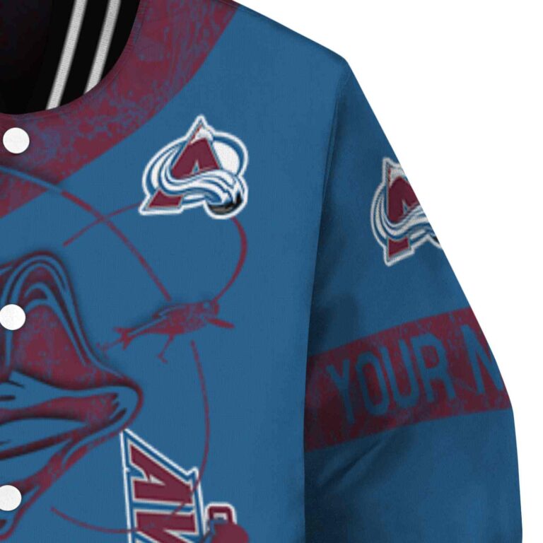 custom colorado avalanche fishing rod blue jacket premium grade