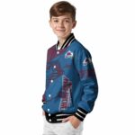 custom colorado avalanche fishing rod blue jacket best selling