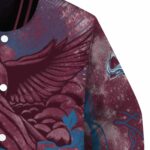 custom colorado avalanche praying hands burgundy jacket best selling
