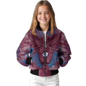 custom colorado avalanche praying hands burgundy jacket top rated