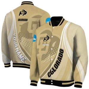 custom colorado buffaloes wave patterns gold jacket fashion forward